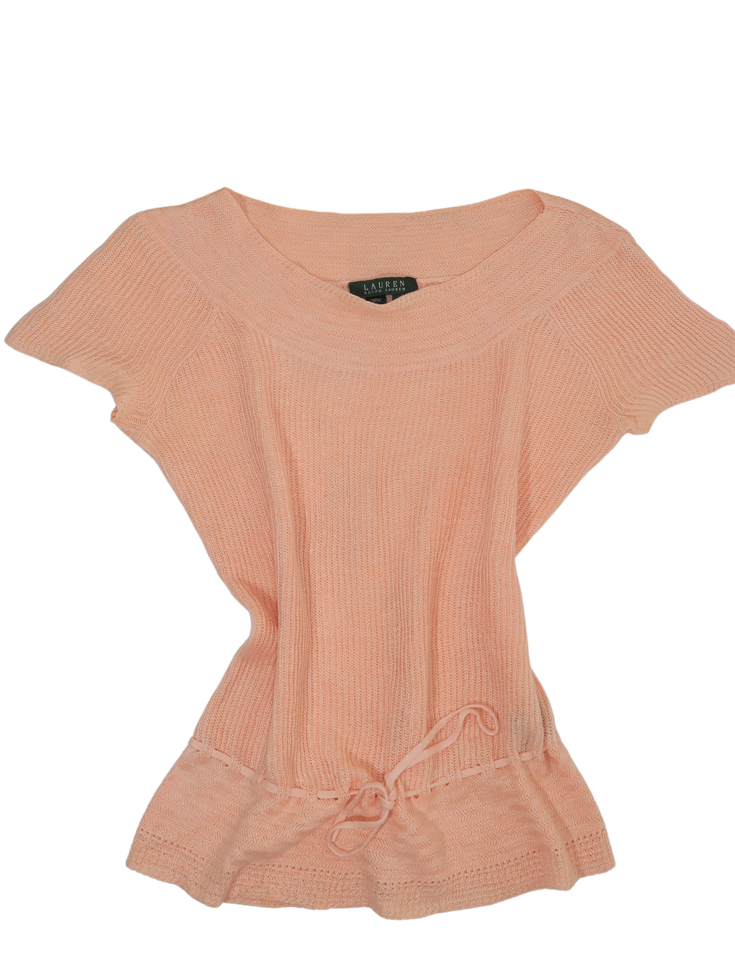 A056: “angelina ballerina” | vintage ralph lauren 100% linen knitted top