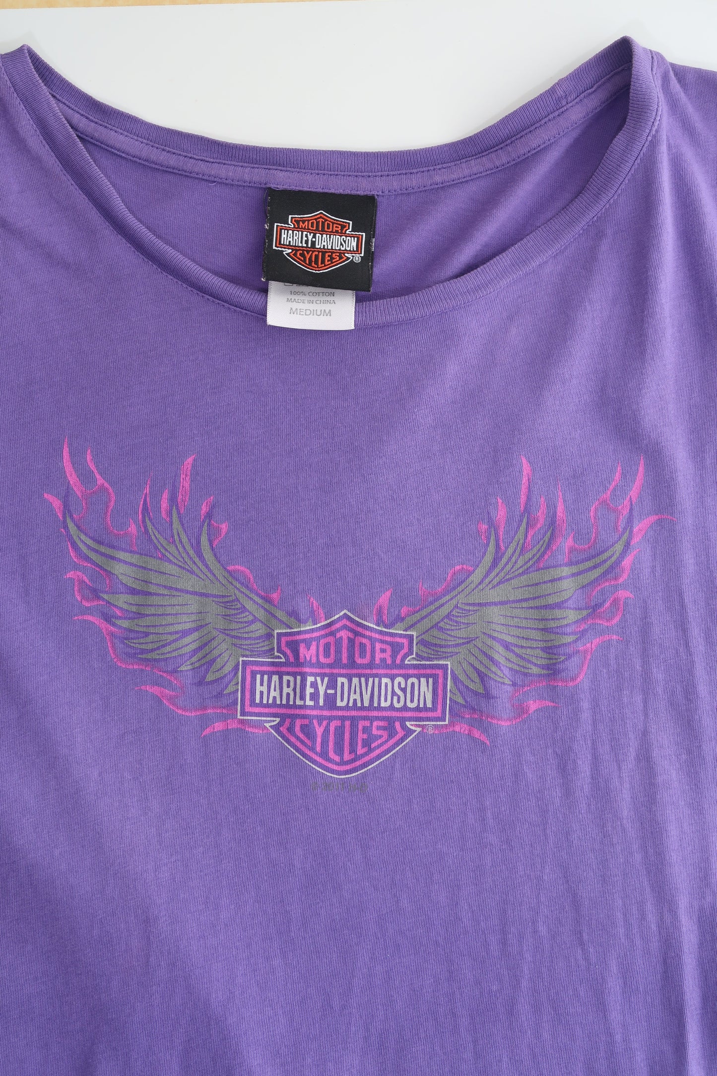 A021: “do i make you harley bby” | harley davidson purple tee