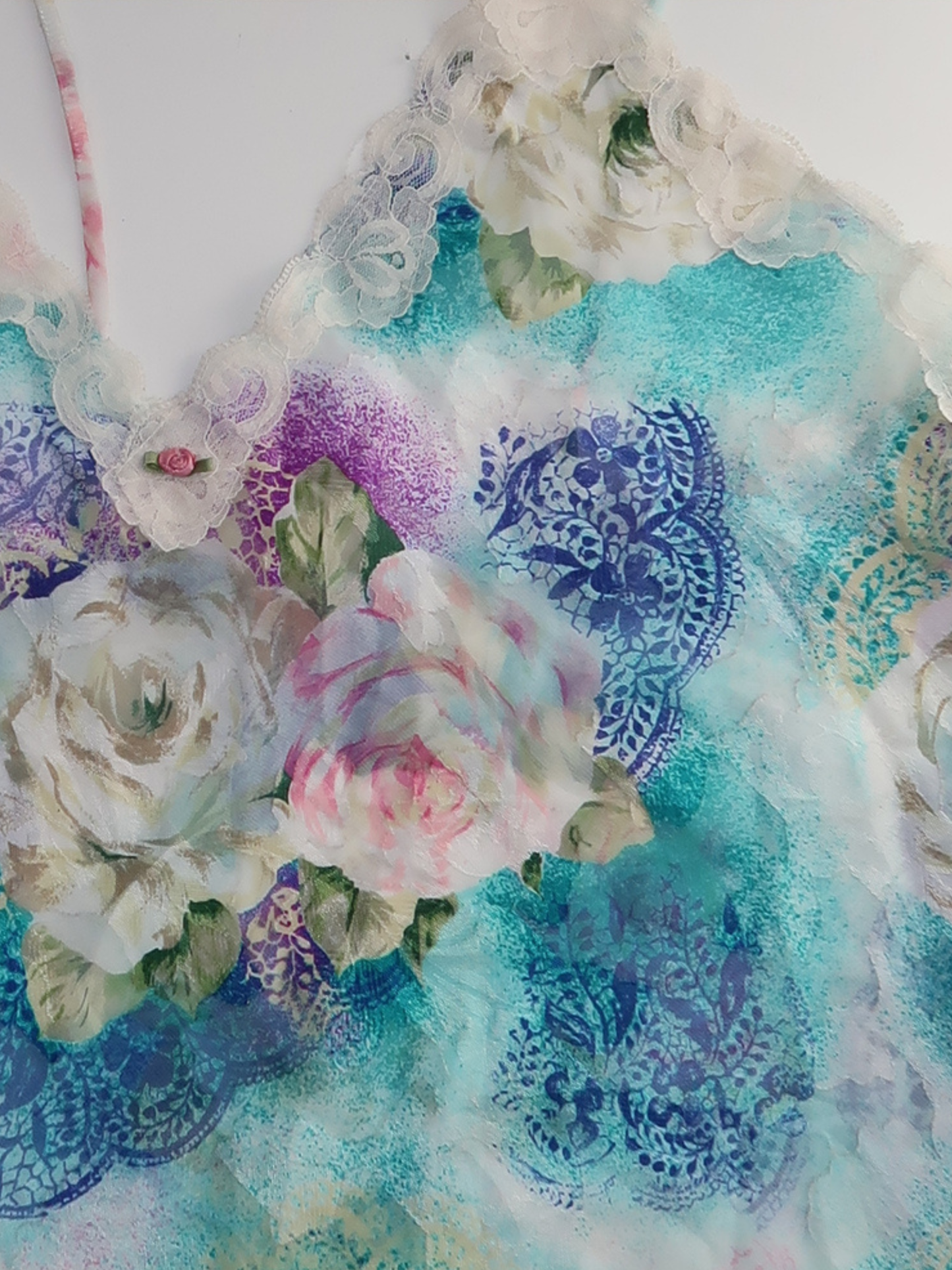 A032: “american doll” | floral sheer mini shift dress