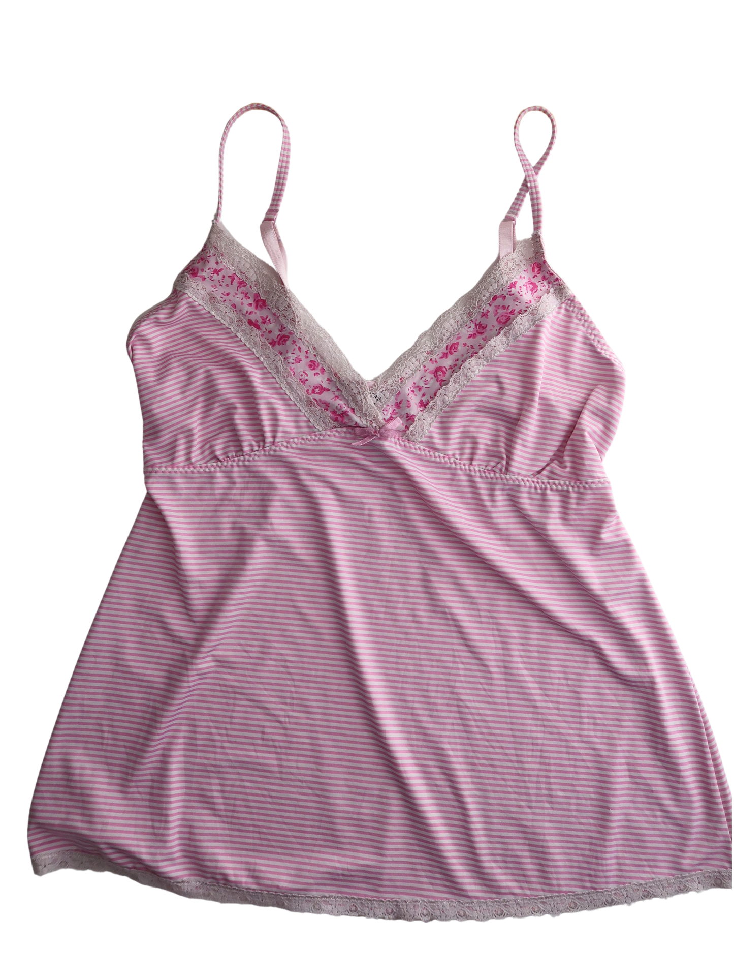 A016: “bubblegum girly” | laura ashley striped floral cami lilac diva