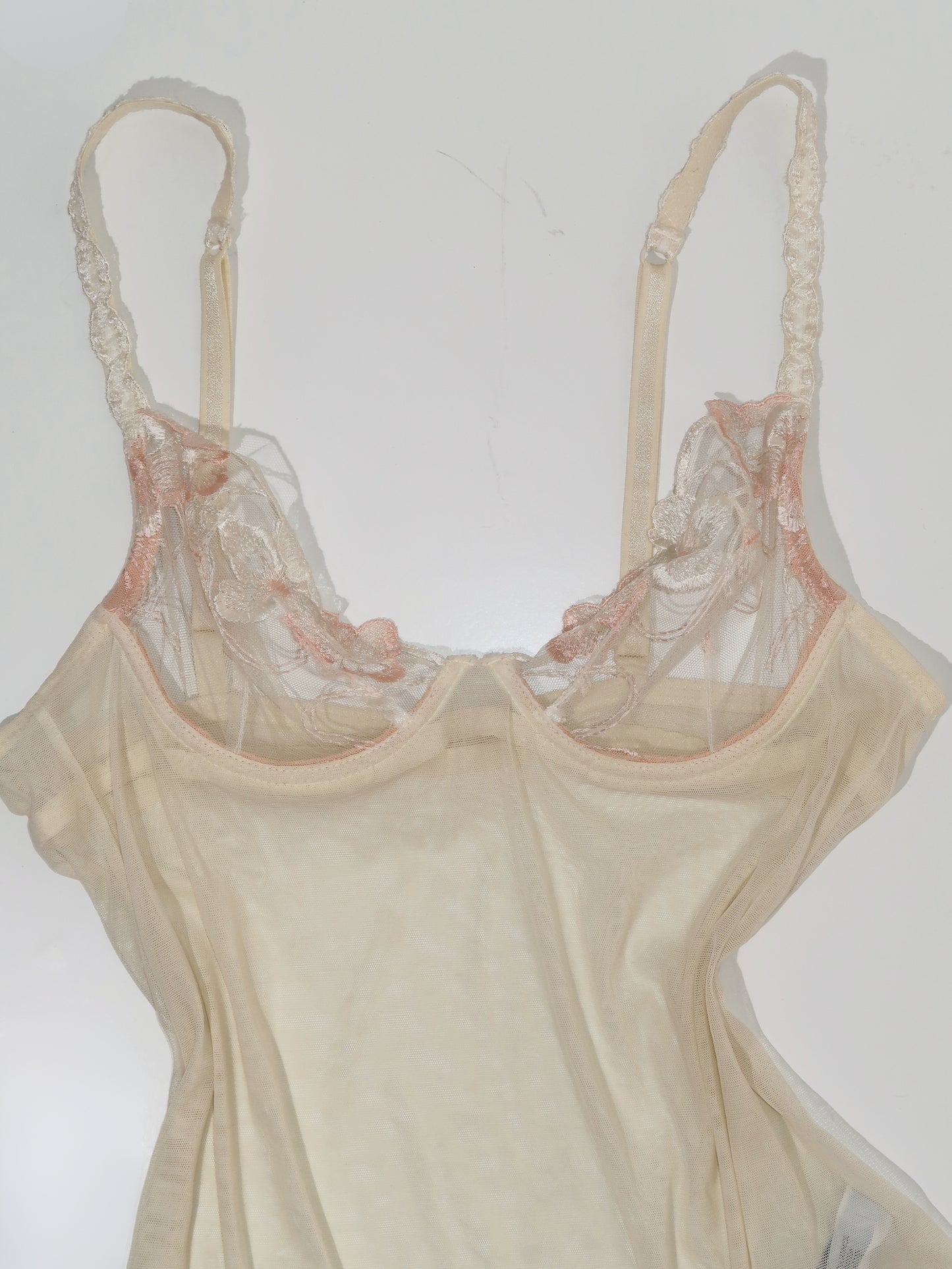 A065: “whispering angel” | sheer white lace dress