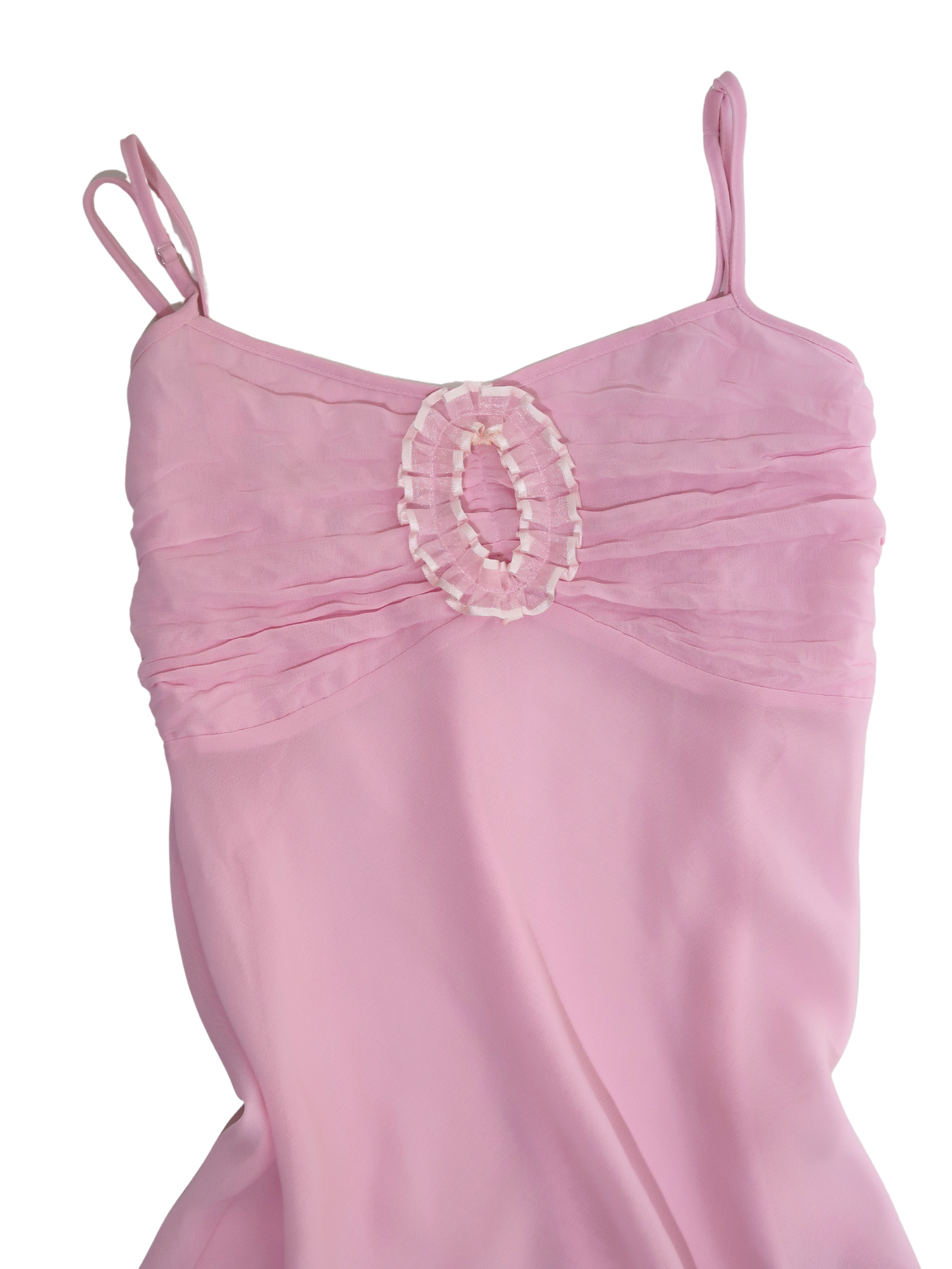 A026: “have you ever tried: this one!” | baby pink sheer slip dress