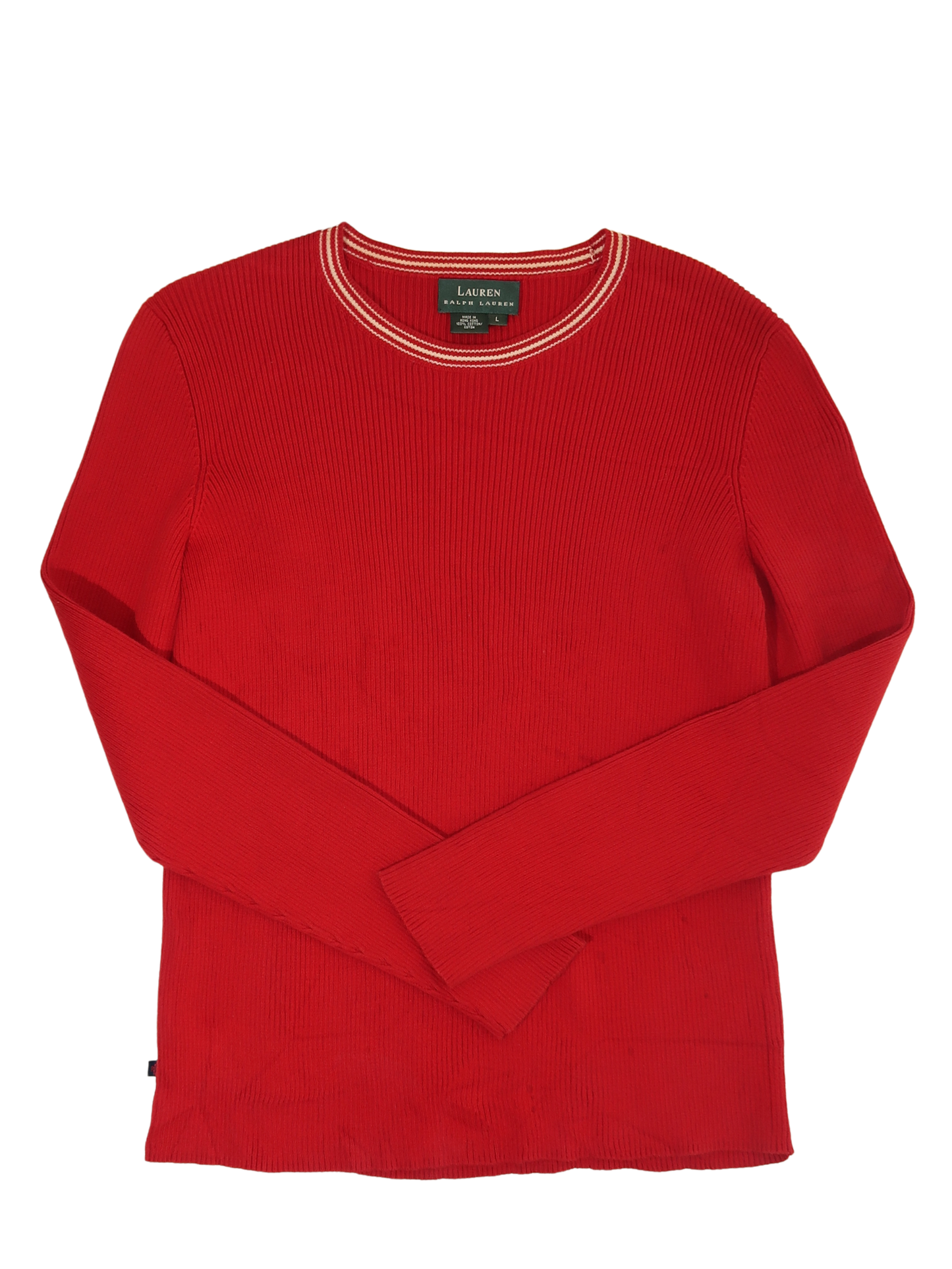 A058: “the perfect knit” | vintage ralph lauren red knit jumper