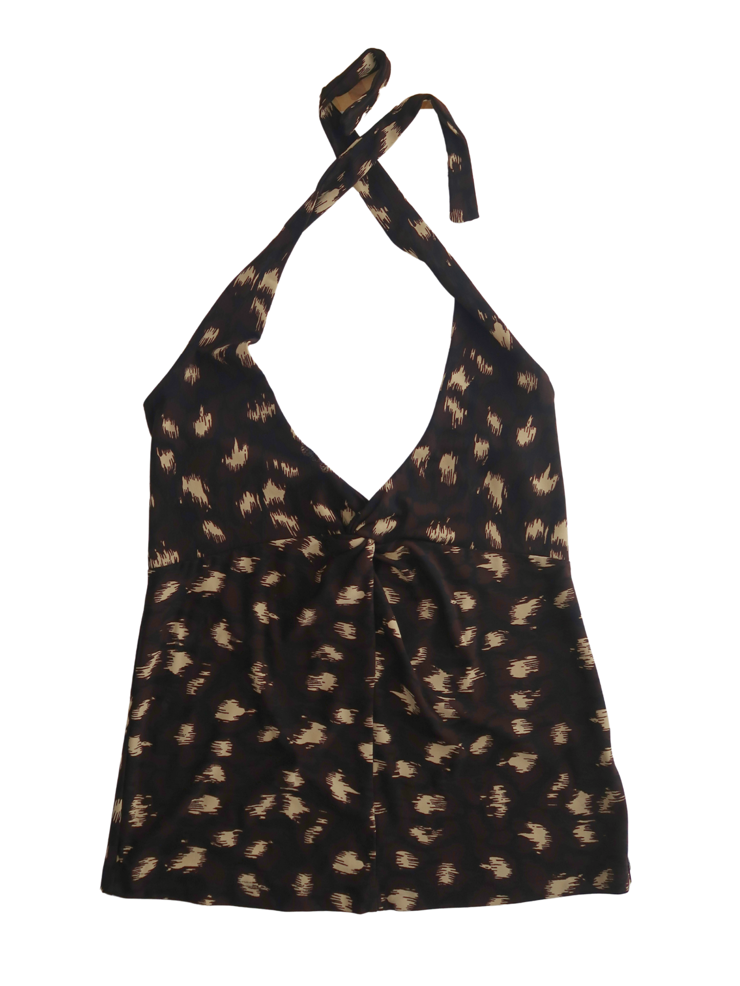 A035: “can’t be tamed” | plunged halter neck top