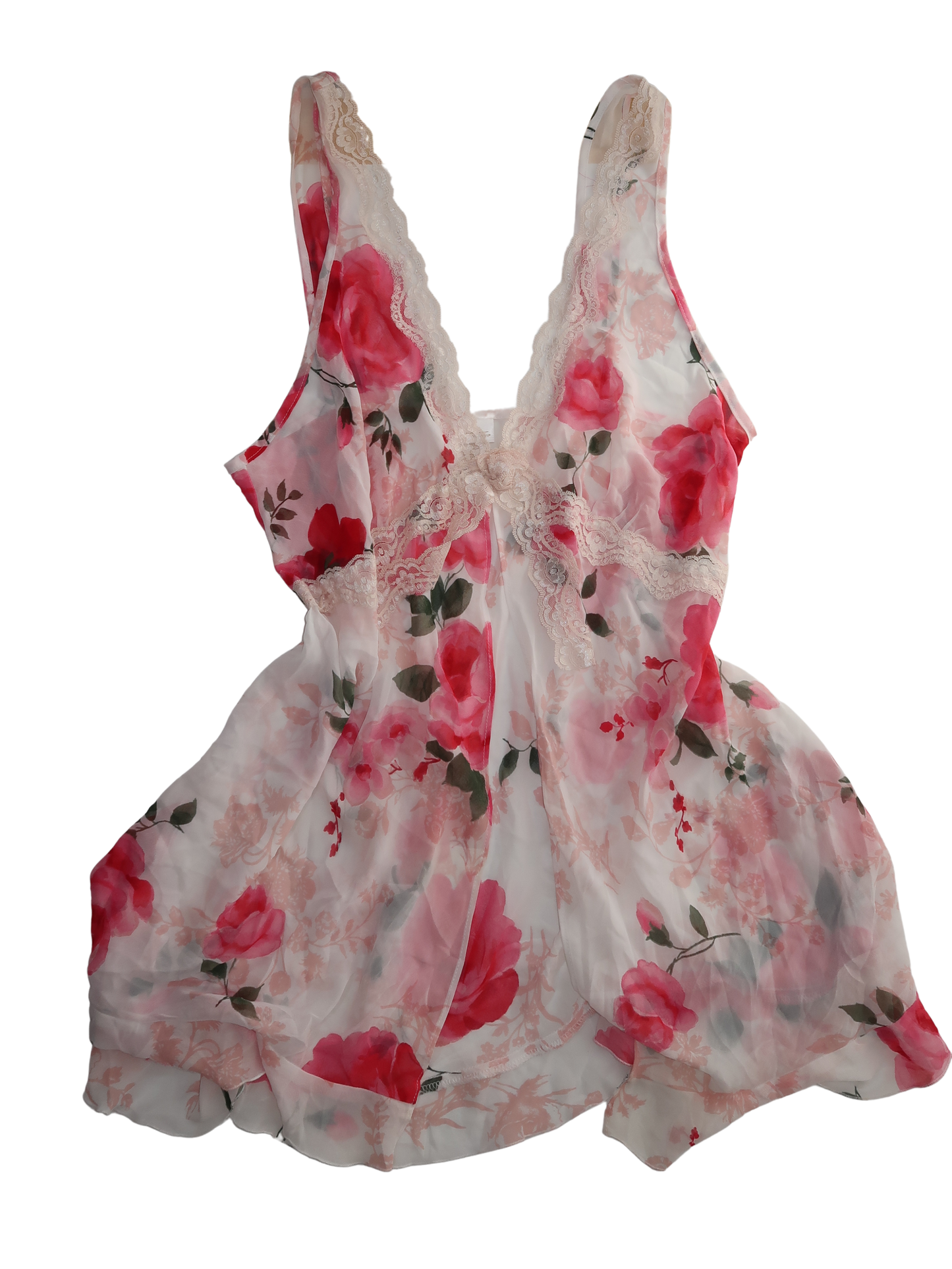 A033: “flower power” | sheer floral top with open front