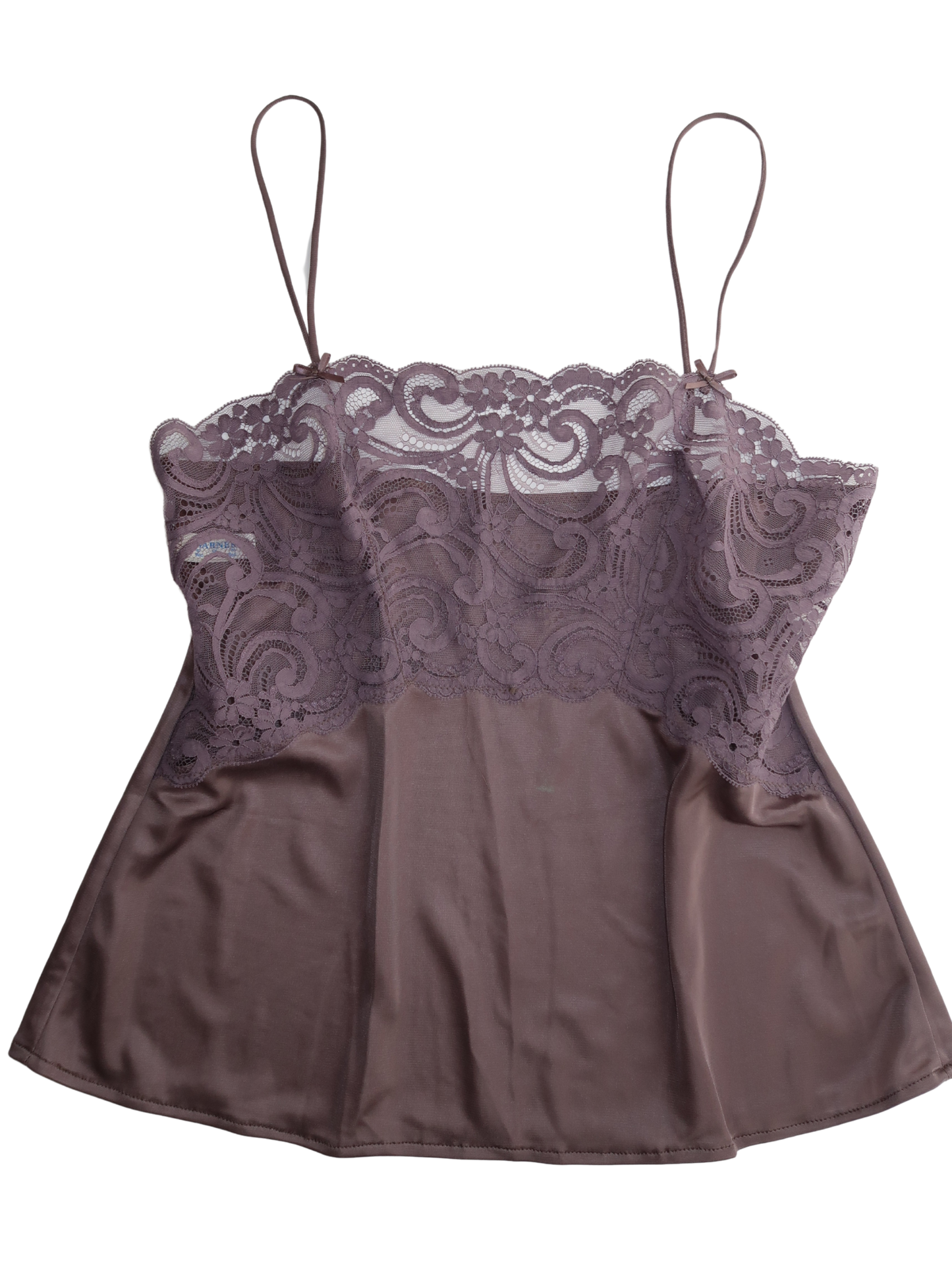 A009: “stormy baby” | grungy grey lace spaghetti strap