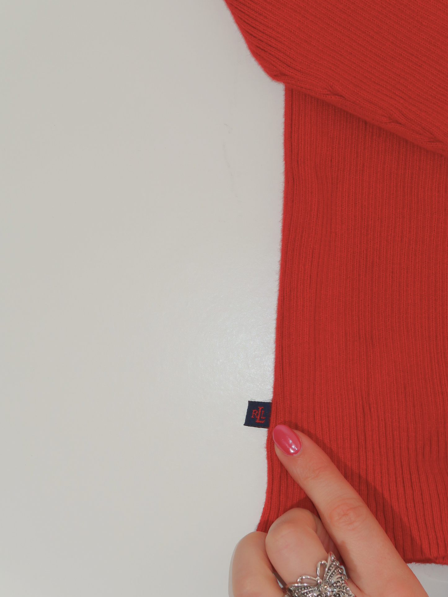 A058: “the perfect knit” | vintage ralph lauren red knit jumper