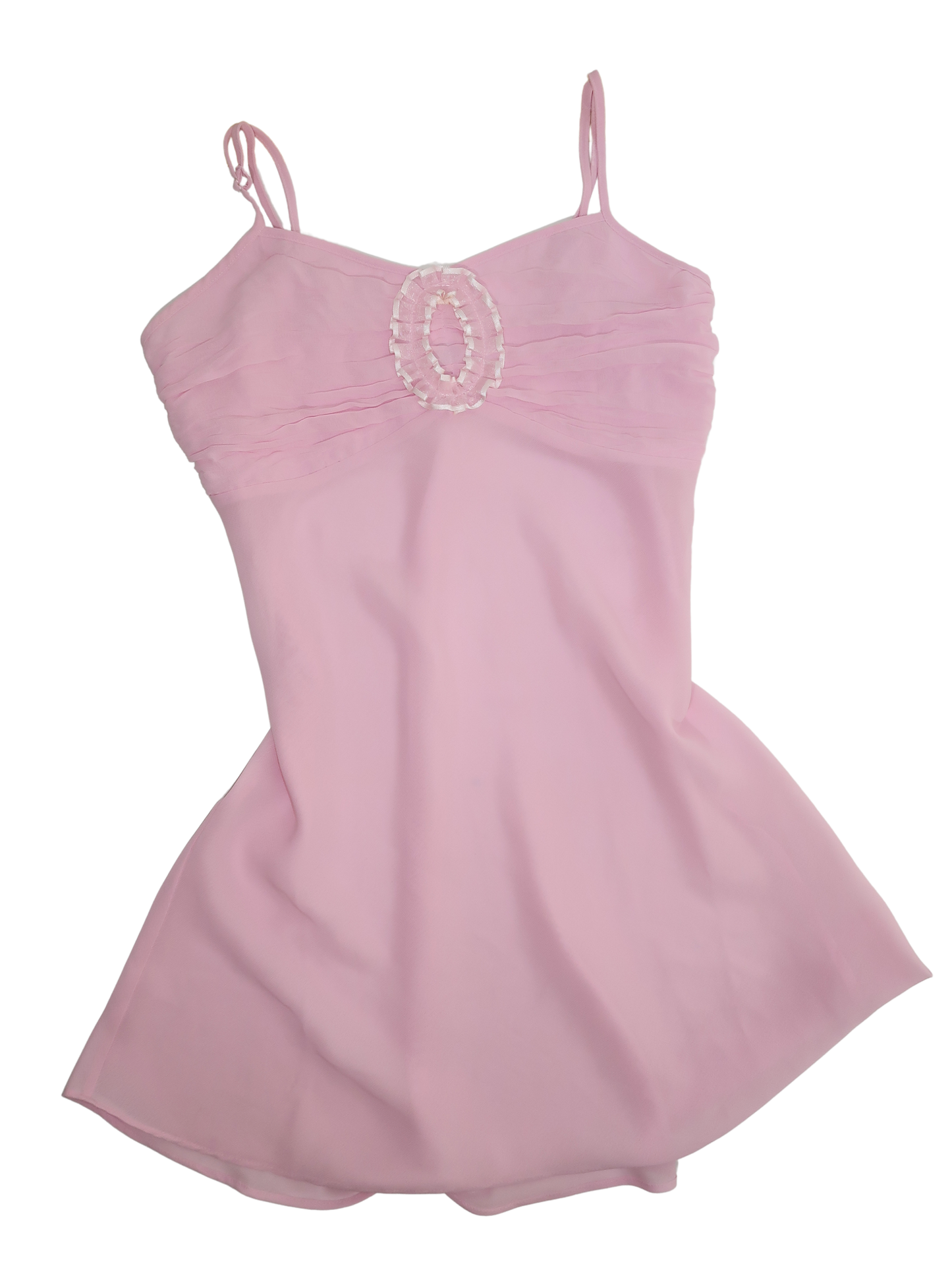 A026: “have you ever tried: this one!” | baby pink sheer slip dress