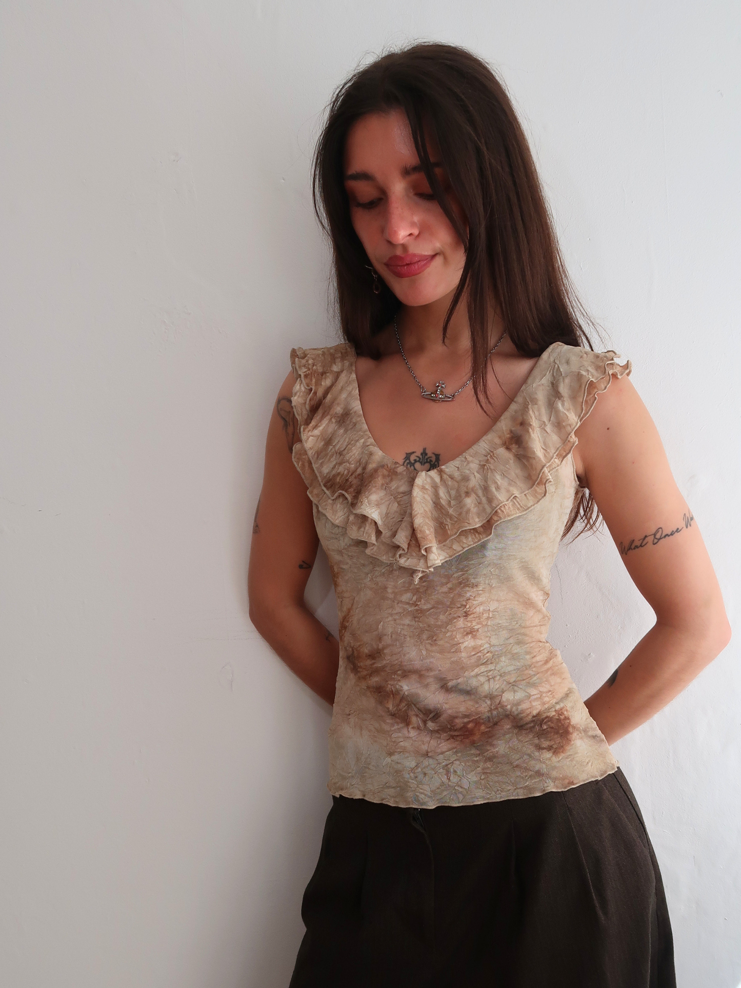 A051: “midsummer nights dream” | vintage fairy grunge ruffled hem top