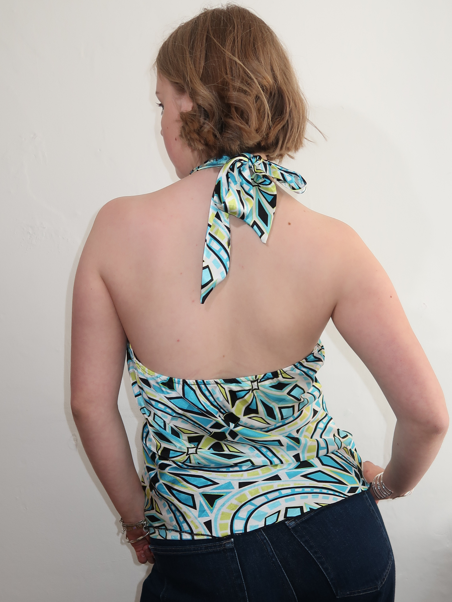 A057: “summer by the sea” | halter neck shift top