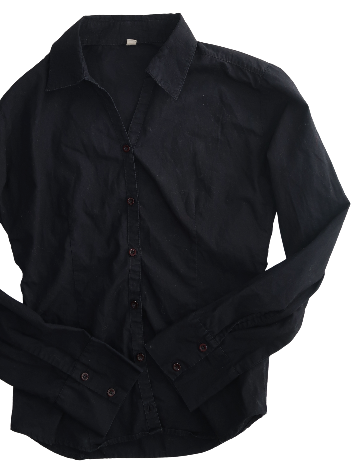 A037: “the bella black shirt” | off duty model black shirt with v neck