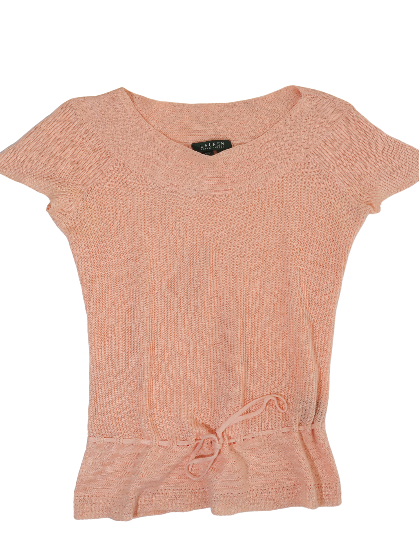 A056: “angelina ballerina” | vintage ralph lauren 100% linen knitted top