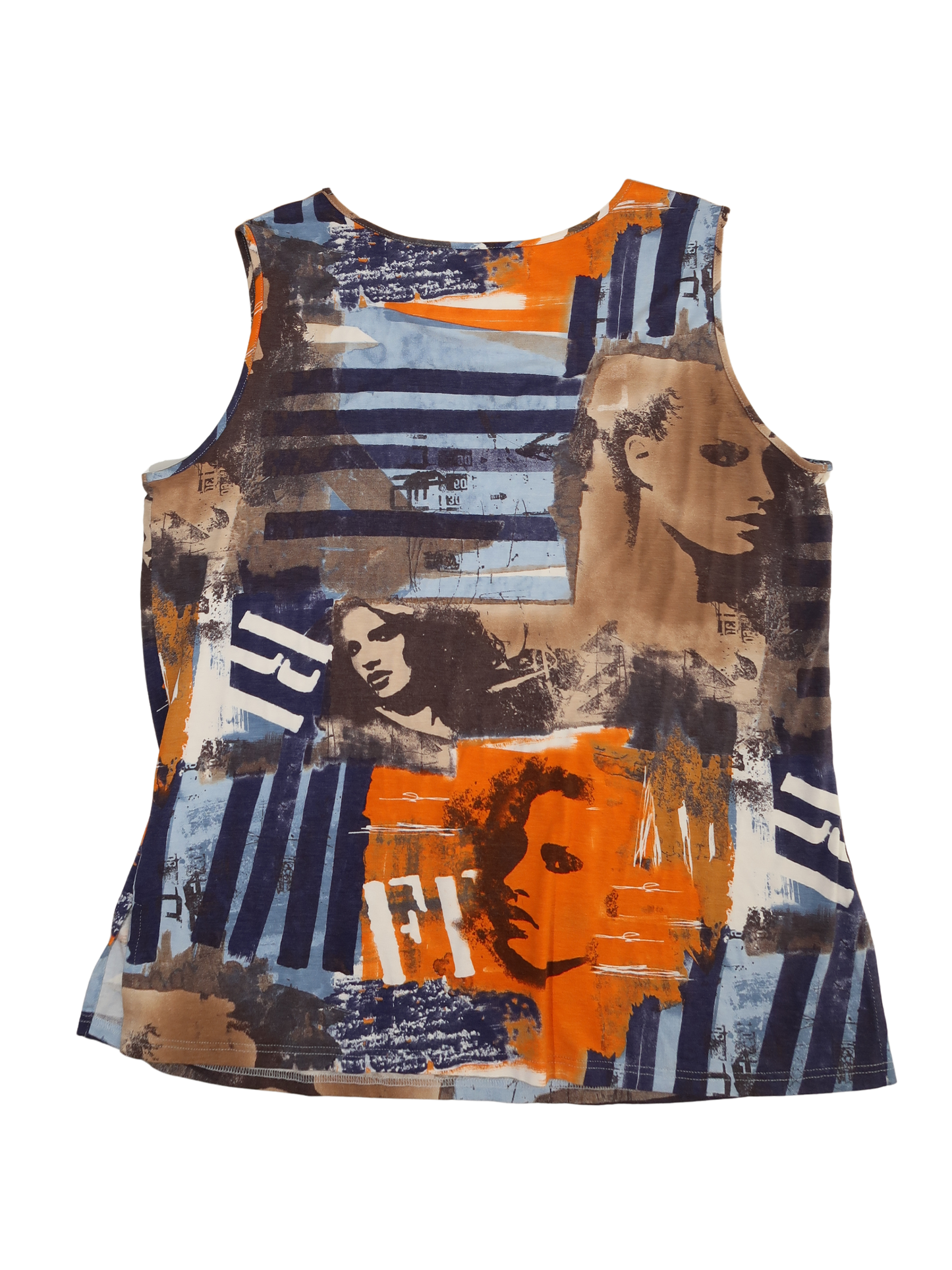A046: “faces everywhere” | bold 90s vest top
