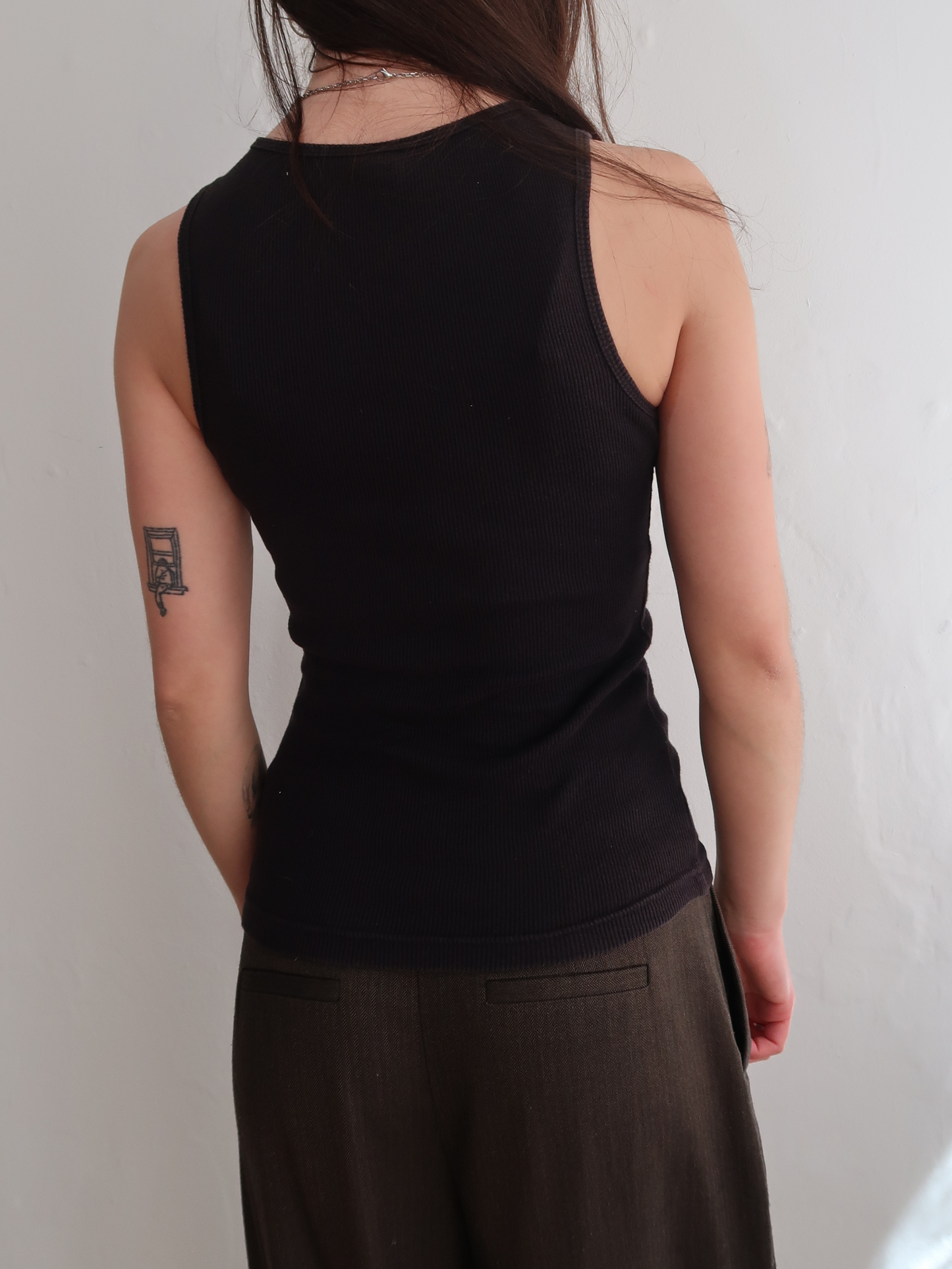 A041: “WAG” | ‘grizzly’ bedazzled black tank top