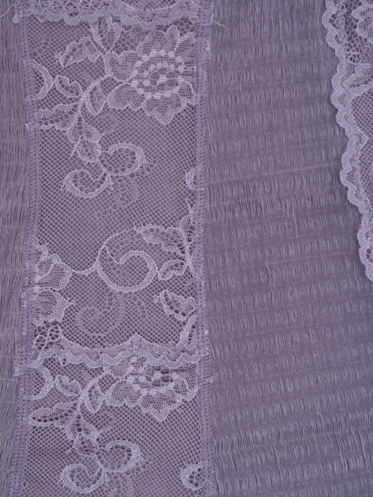 A030: “away with the fairies” | dusk purple sheer mini dress with lace panelling