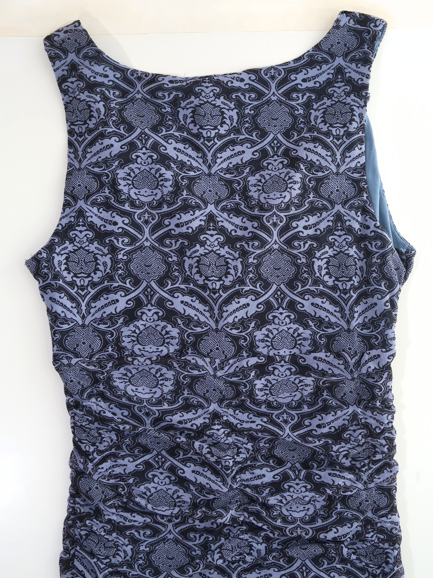 A042: “knots and crosses” | v neck tank top with ruching