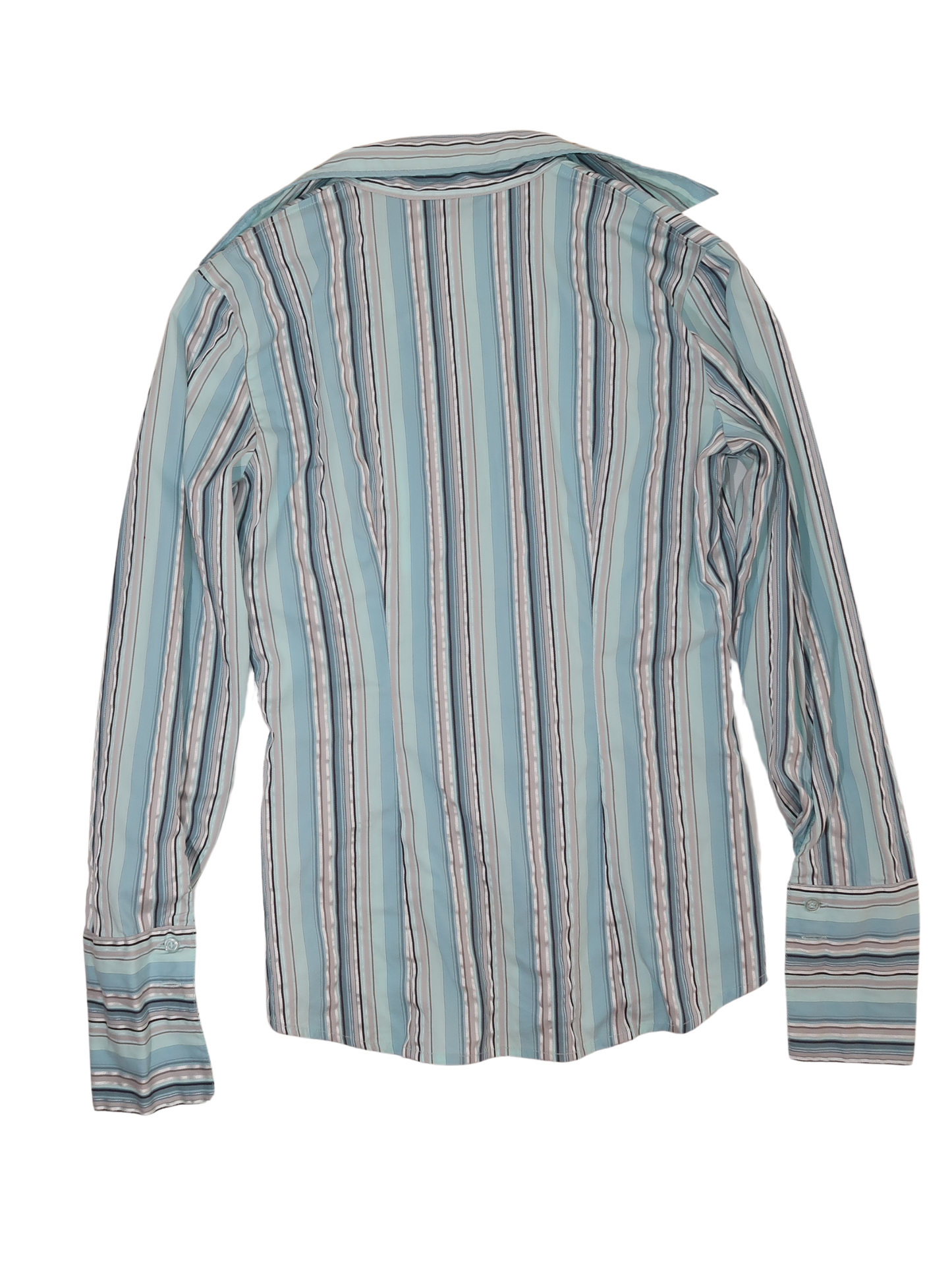 A059: “the thursday shirt” | blue striped, collared shirt