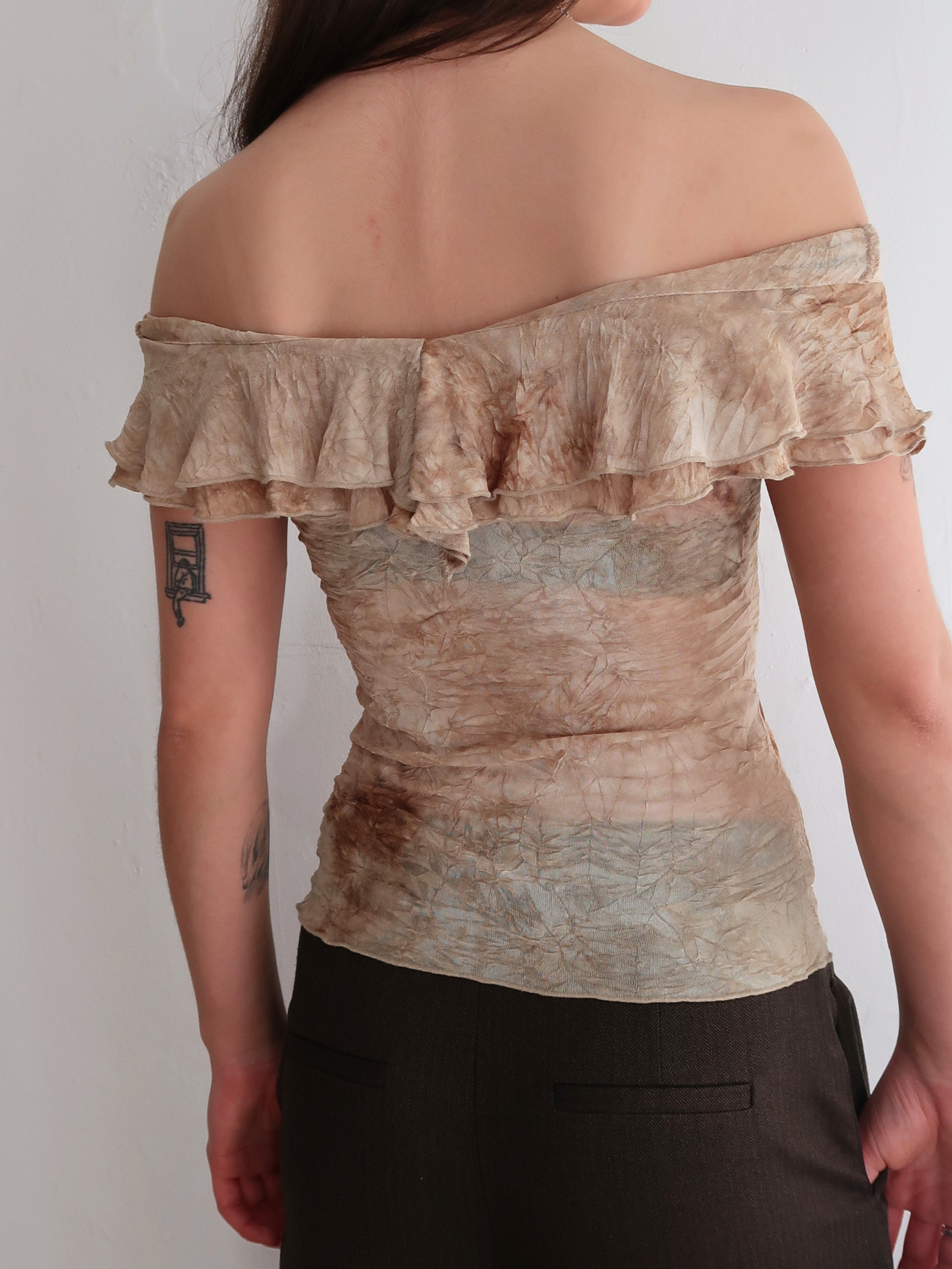 A051: “midsummer nights dream” | vintage fairy grunge ruffled hem top