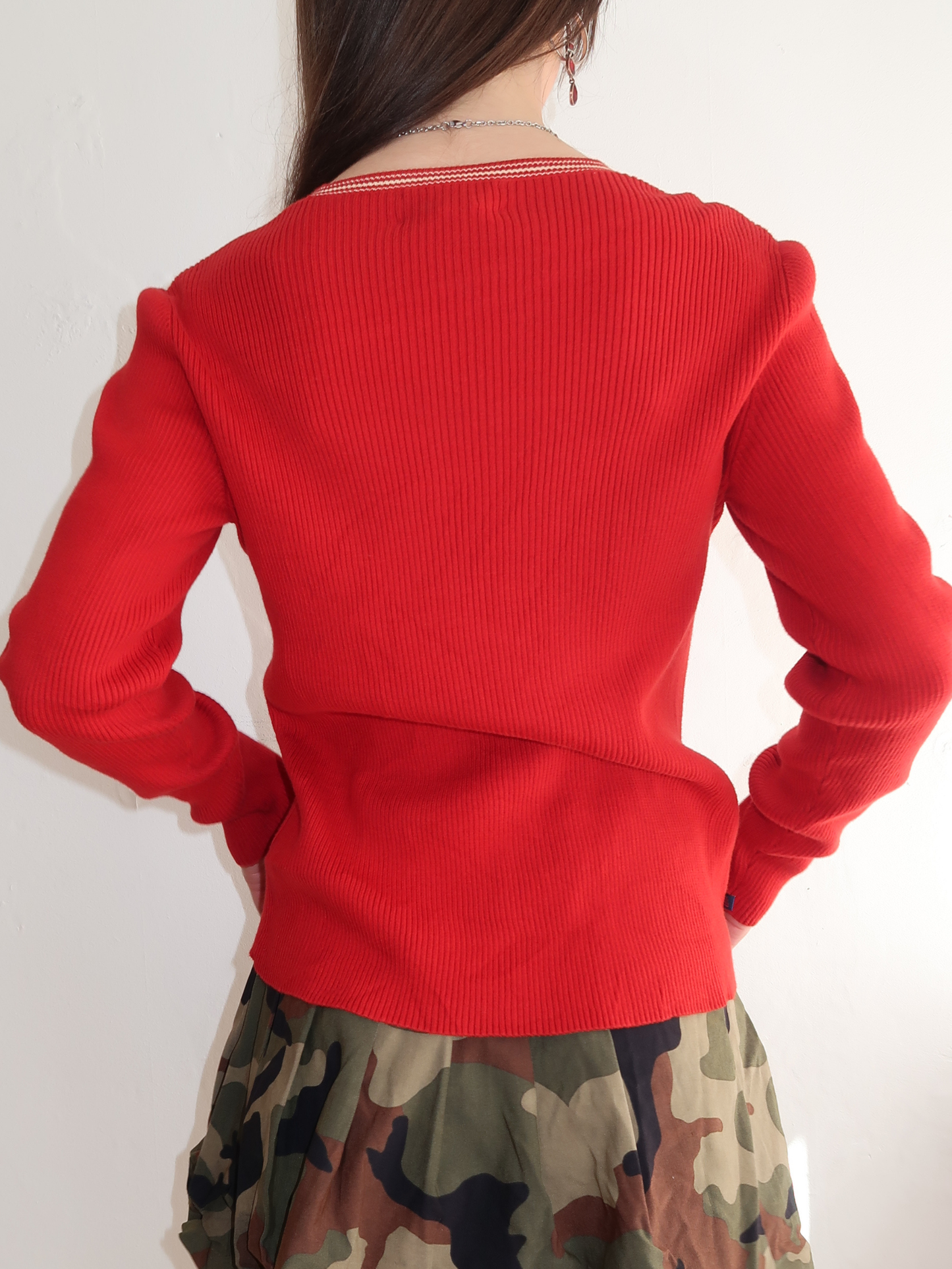 A058: “the perfect knit” | vintage ralph lauren red knit jumper
