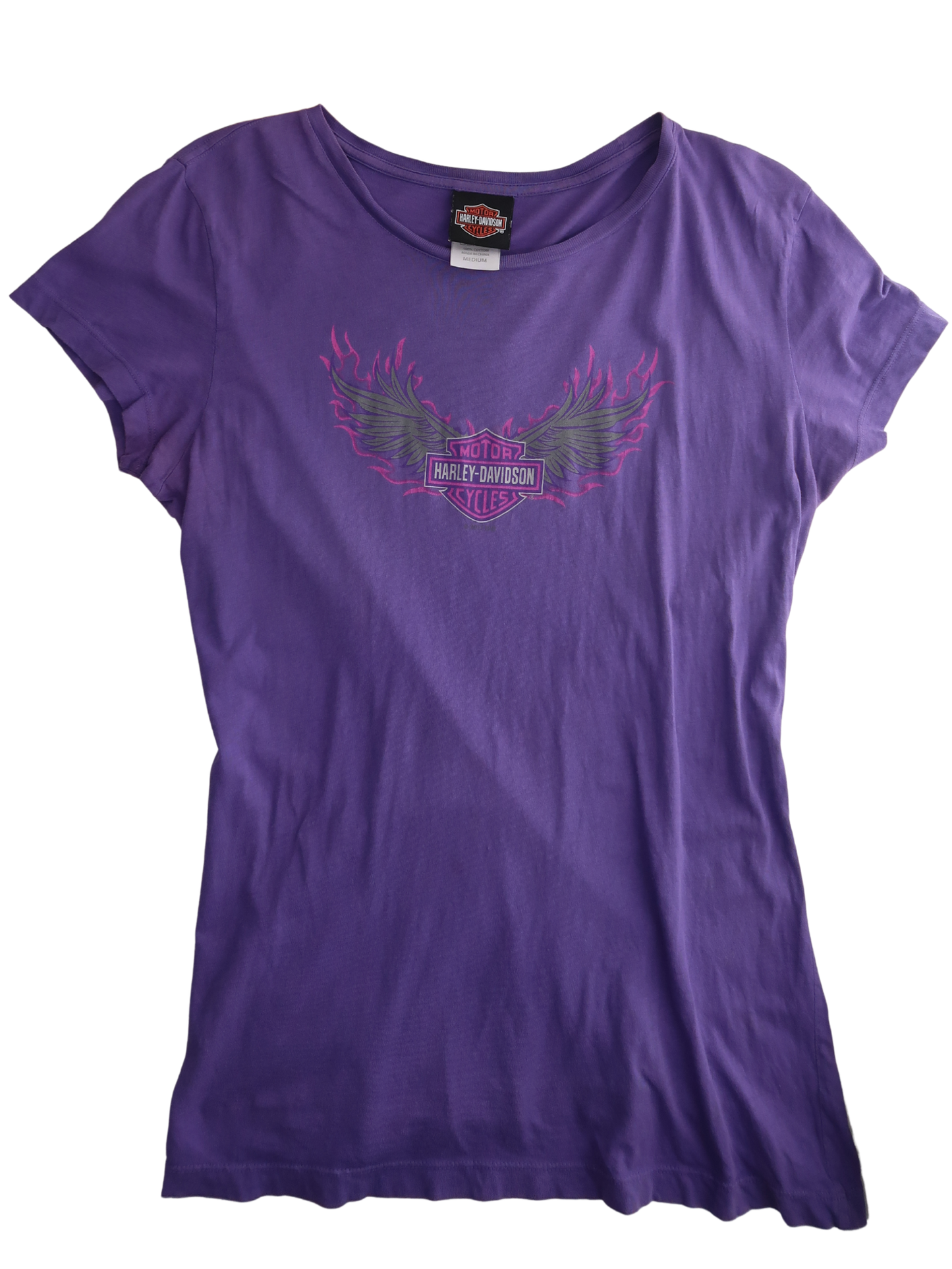 A021: “do i make you harley bby” | harley davidson purple tee