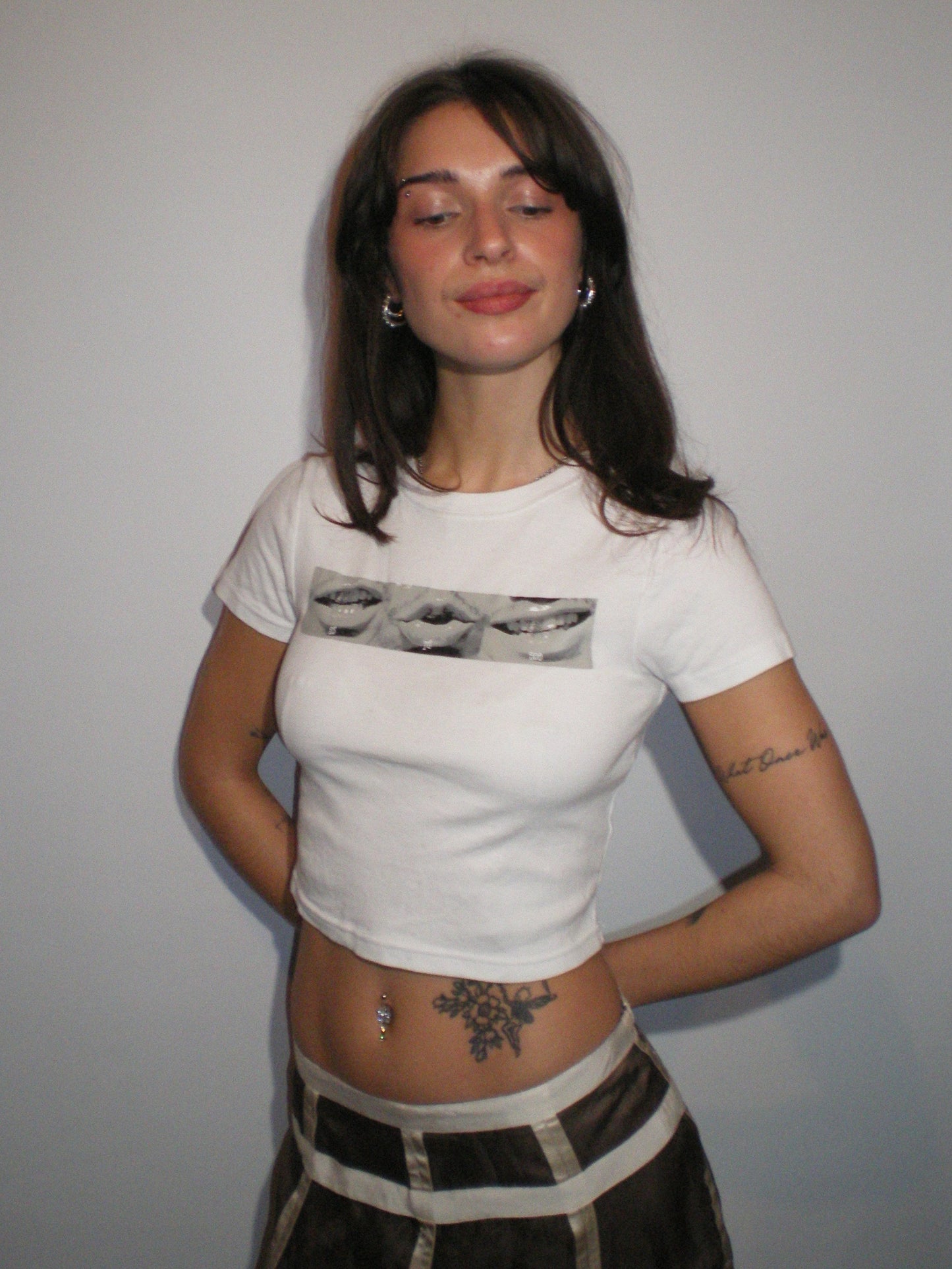 “she was a stoodio girl” | stüssy phonetic baby tee <3