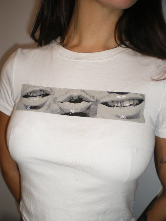 “she was a stoodio girl” | stüssy phonetic baby tee <3