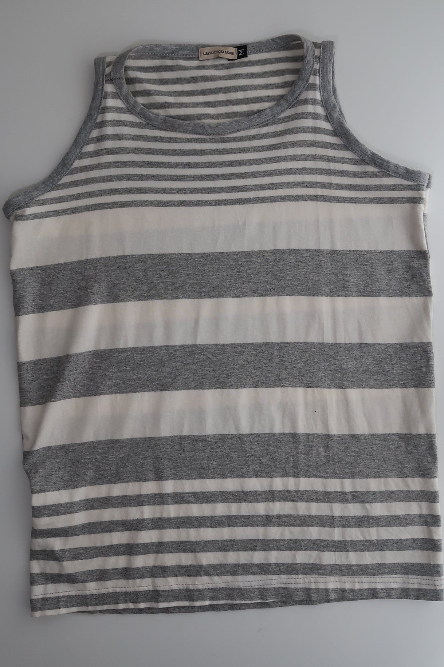 A005: “model off duty” | striped vest top