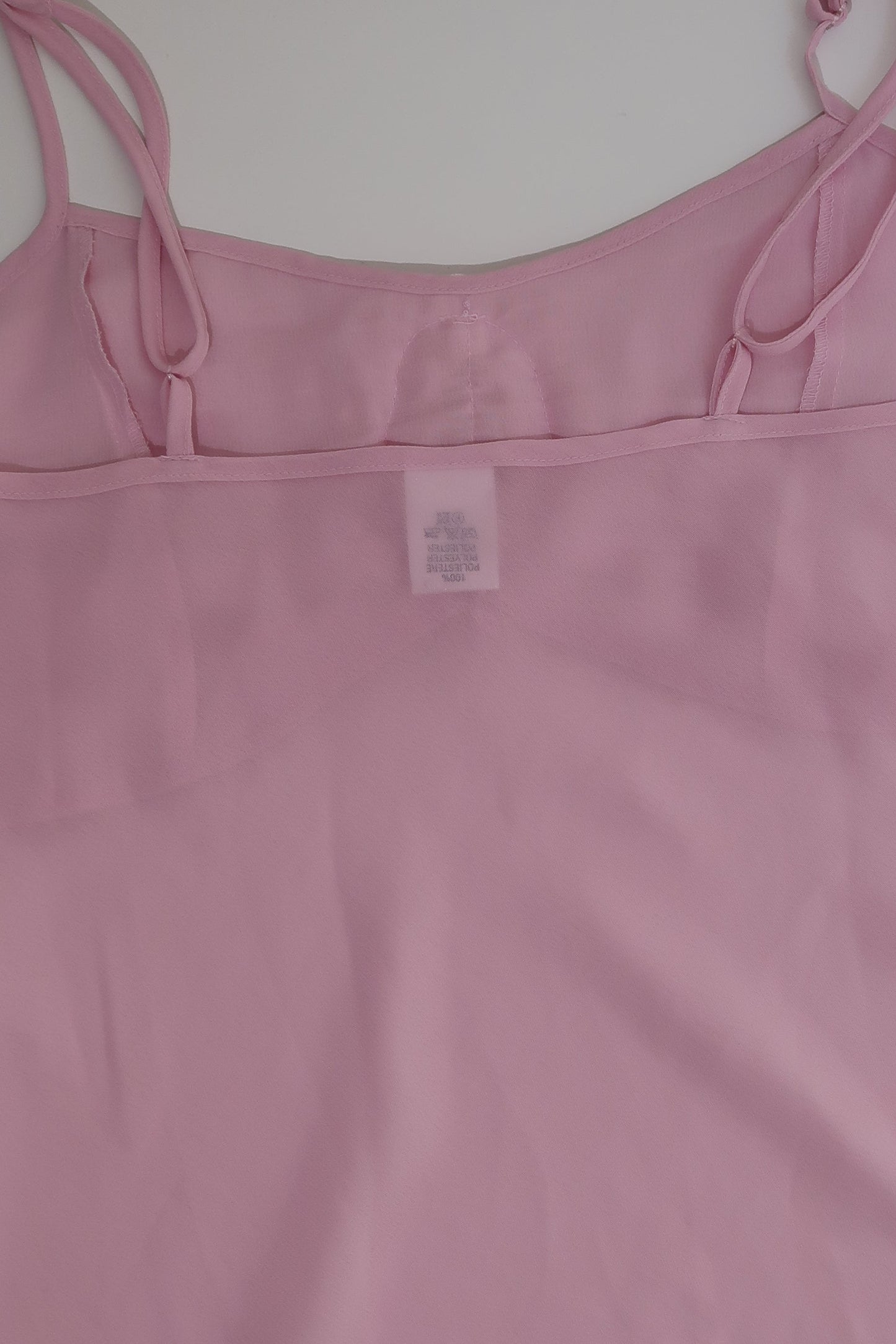 A026: “have you ever tried: this one!” | baby pink sheer slip dress