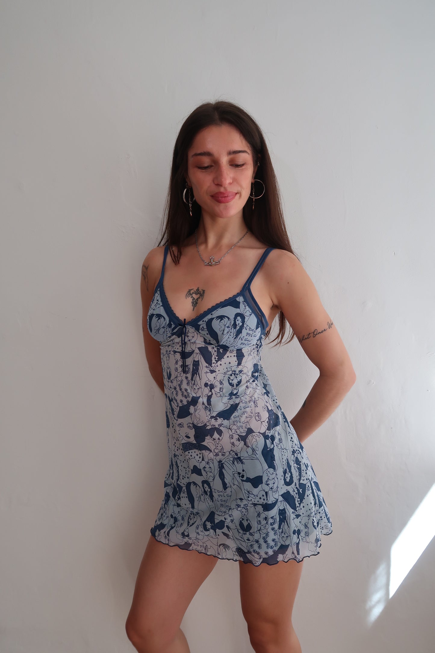 A025: “me & the girls” | ultra mini sketch book slip dress