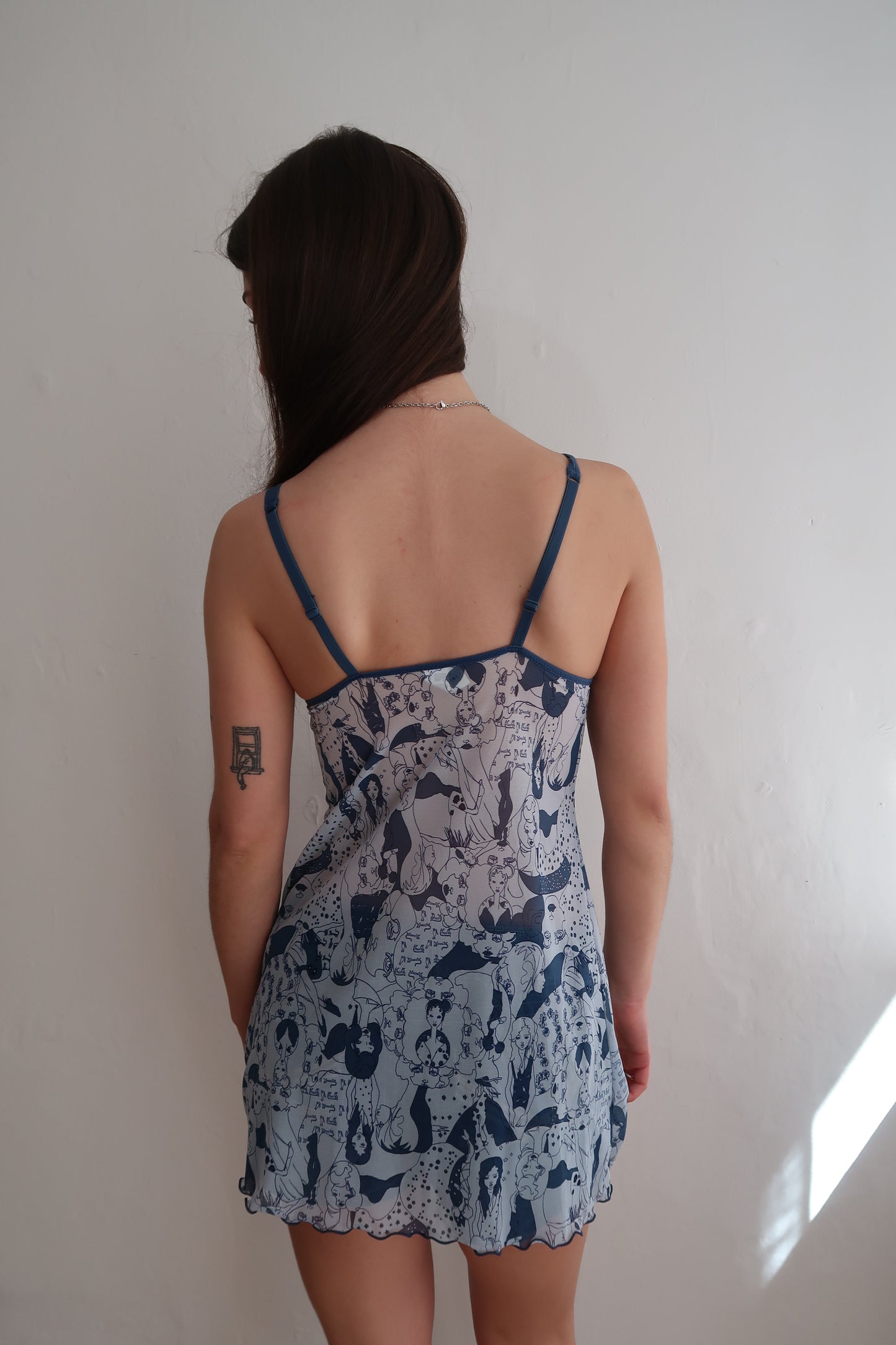 A025: “me & the girls” | ultra mini sketch book slip dress