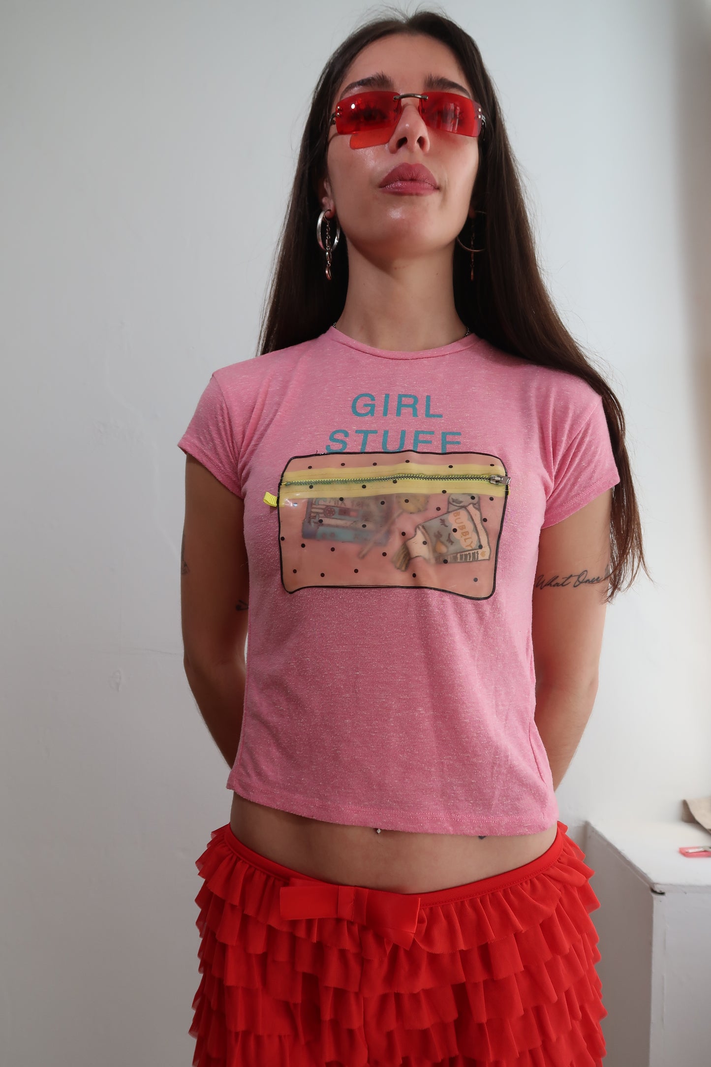 A010: “polly’s pocket” | THE baby pink baby tee