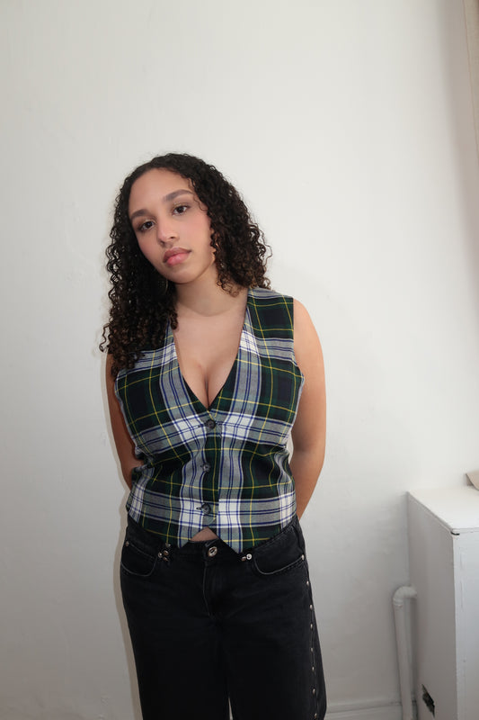 A011: “it’s sh*te being scottish” | tartan waistcoat