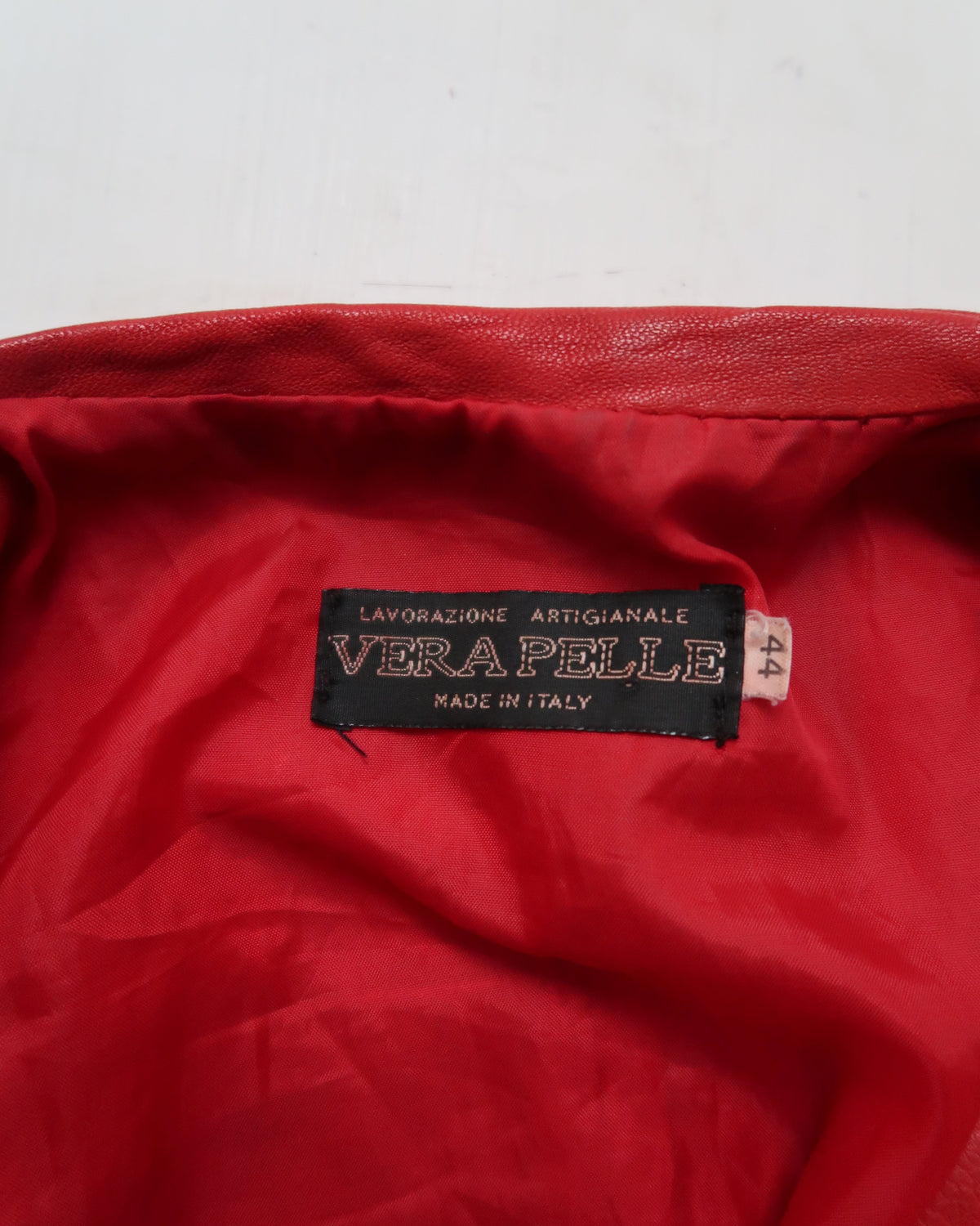 B005 - "so you're brad pitt?" tyler durden | italian red soft leather jacket