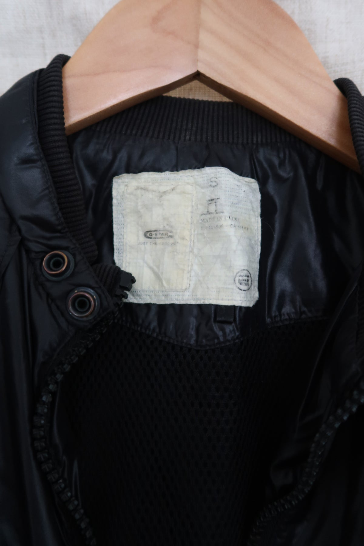B015 - g star 3301 black jacket "dean rock overshirt"