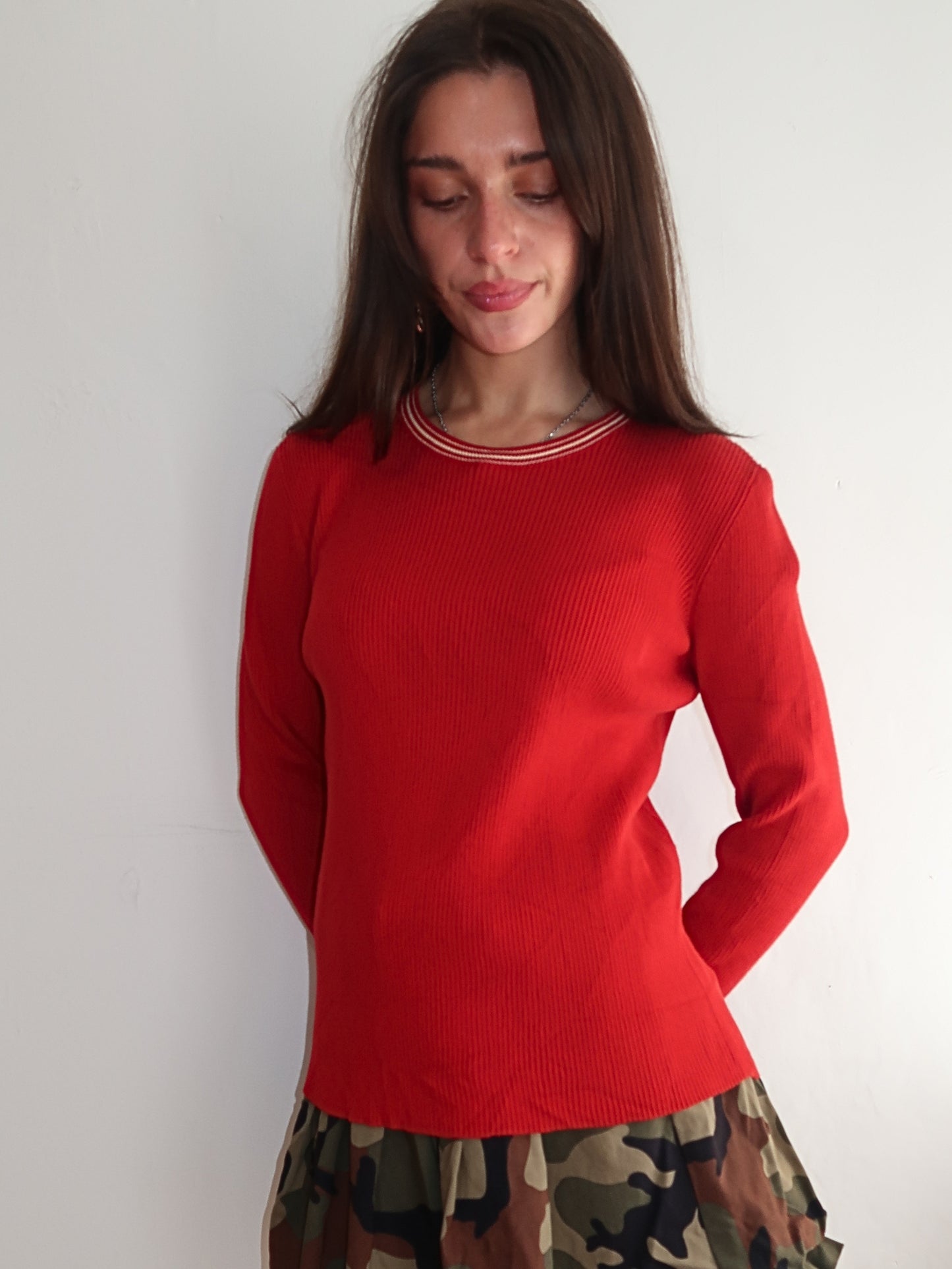 A058: “the perfect knit” | vintage ralph lauren red knit jumper